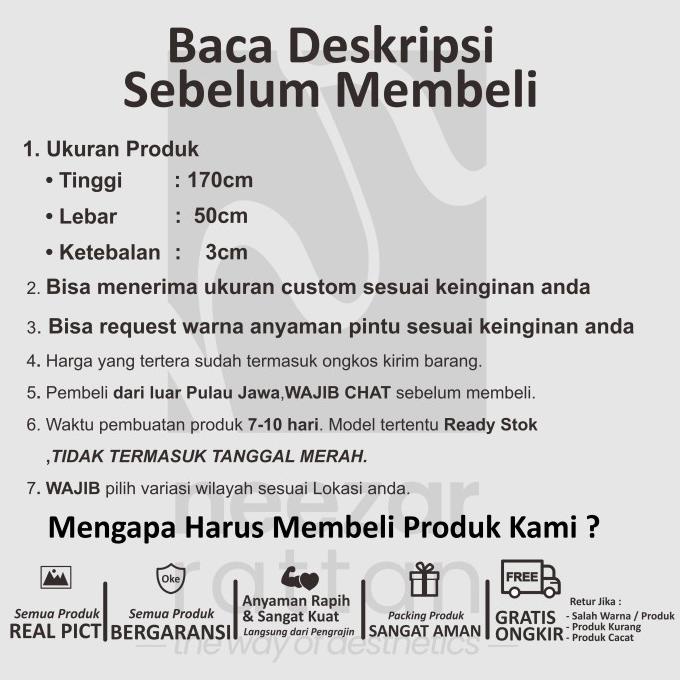 Pembatas Penyekat Partisi Ruangan Sketsel Minimalis Lipat No 15