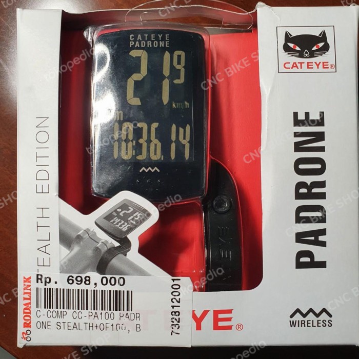 Bestseller Speedometer Sepeda Wireless Cat Eye Padrone Stealth Edition