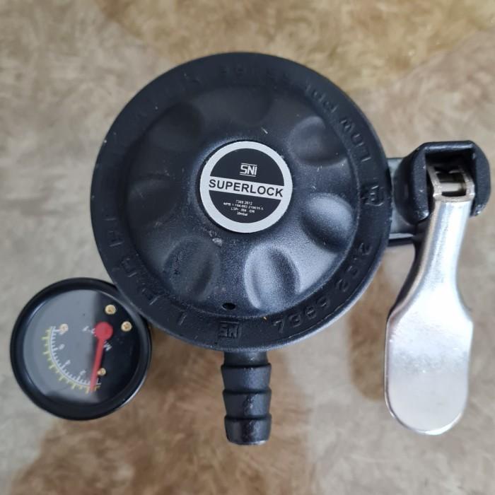 Regulator + Meter Superlock Grs 01 / Regulator Kompor Gas Lpg