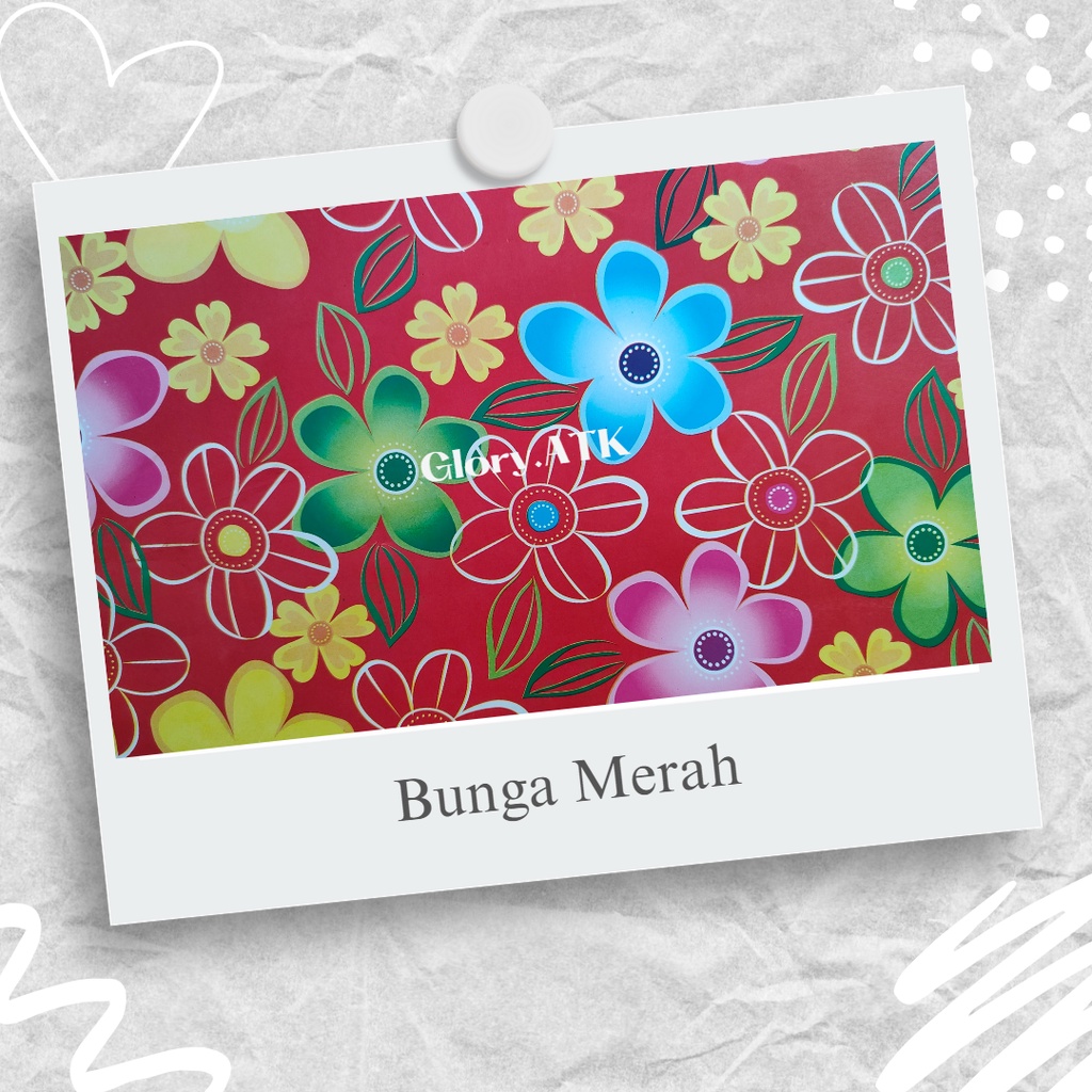 

KERTAS KADO GLOSSY BUNGA MERAH