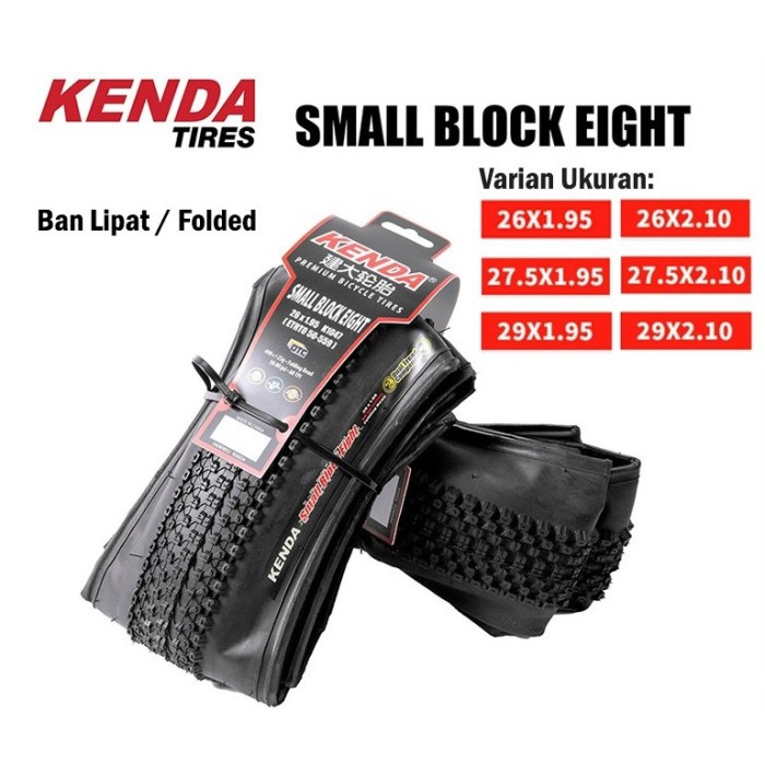 Terlaris Kenda K1047 Ban Luar Small Block Eight Folded Kevlar 26 27.5 29 Inch
