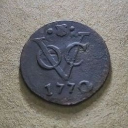 Koin Voc 1/2 Duit Tahun 1770 Utrecht Rare