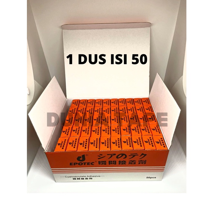 

Terlaris Lem Epotec / Lem Korea / Lem Setan / Lem Tetes 1 Dus Isi 50Pcs