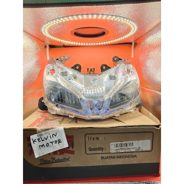 REFLEKTOR LAMPU DEPAN VARIO 110 FI+LED TENSHI