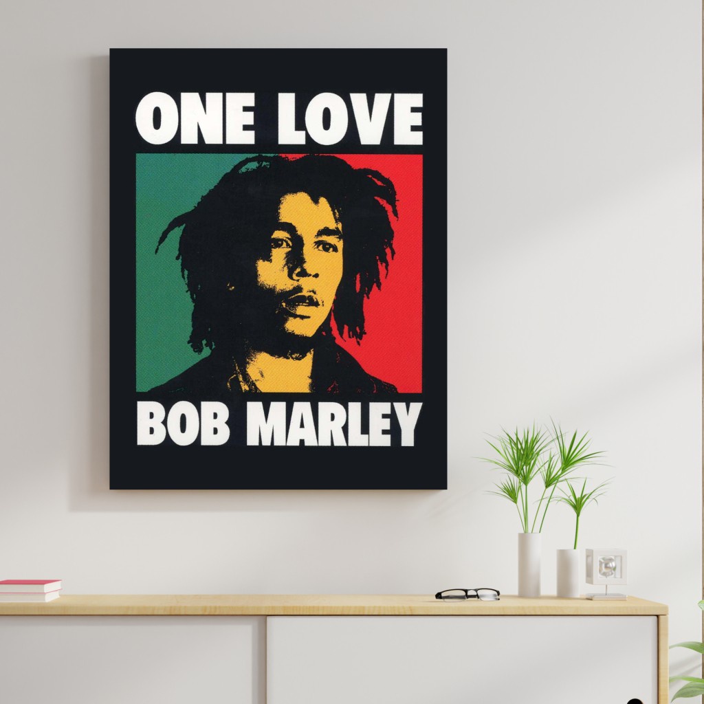 Poster Kayu "Bob Marley" Ukuran 20Cm x 30Cm