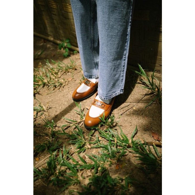 Loafers Thanksinsomnia x Nappa Milano ""Lissandre" Two Tone Brown