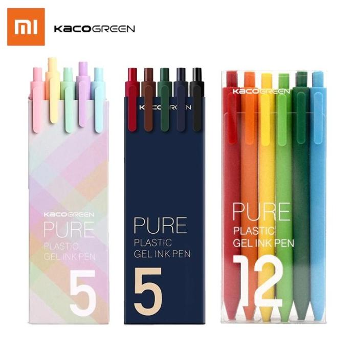 

Xiaomi Mi Pen Kaco 5Pcs Set Colourfull Ink Gel Pen / Xiaomi Mijia Ori
