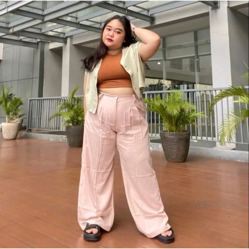 LOOSE PANTS JUMBO CELANA KULOT JUMBO WANITA CELANA KULOT WANITA JUMBO CELANA BIG SIZE KULOT BIG SIZE