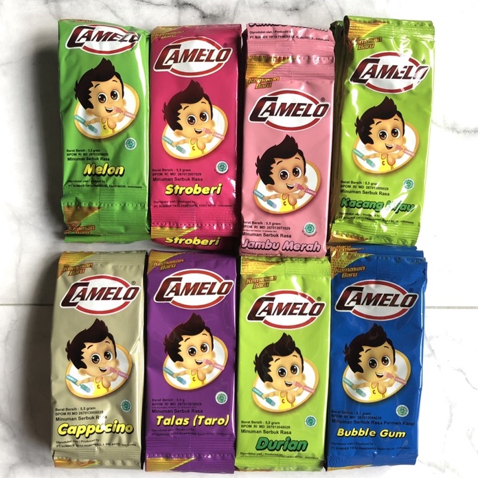 

✓ BAHAN ES SUNTIK CAMELO ES BANTAL BUBUK ES CAMELO DUS ISI 240 PCS 24 RENCENG
