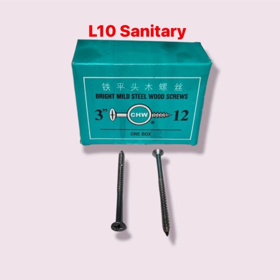 3 Sekrup Sekrup Kayu CHW + 3" Inch x 12 / Wood Screw CHW 3 x 12