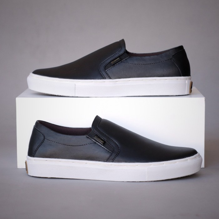 Terlaris Sepatu Cevany Mori Original Kulit Asli Slip On Pria Casual Formal Ori