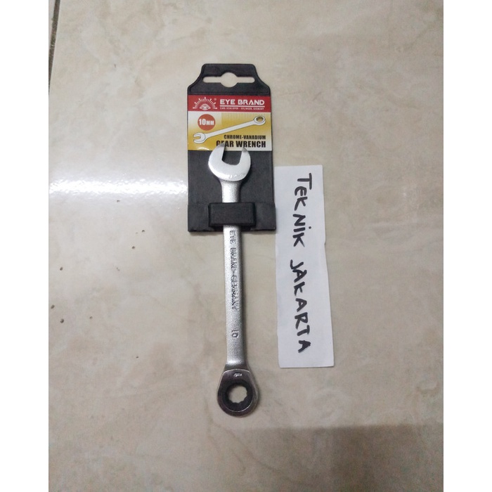 Kunci Ring Pas Rachet 10 mm Cap Mata Tjap Mata Germany