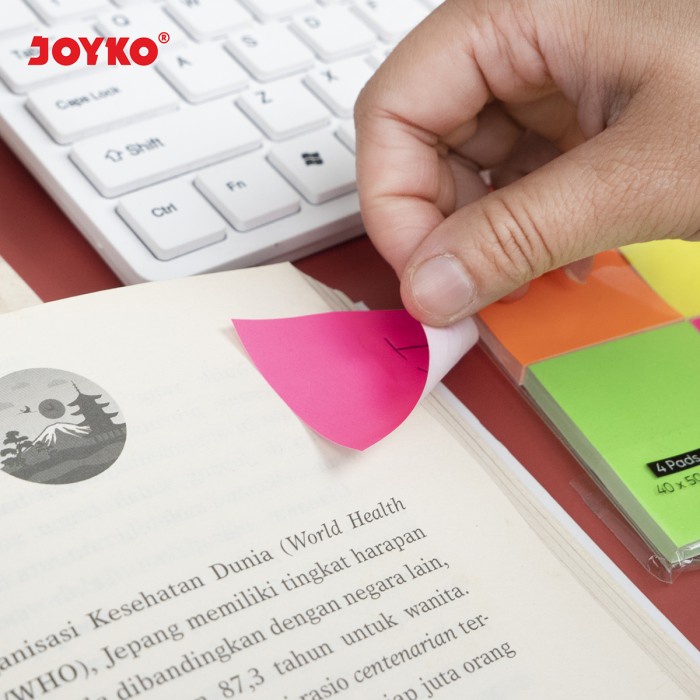 

Memo Stick Sticky Note Kertas Memo Tempel Joyko Mms-31 Super Neon