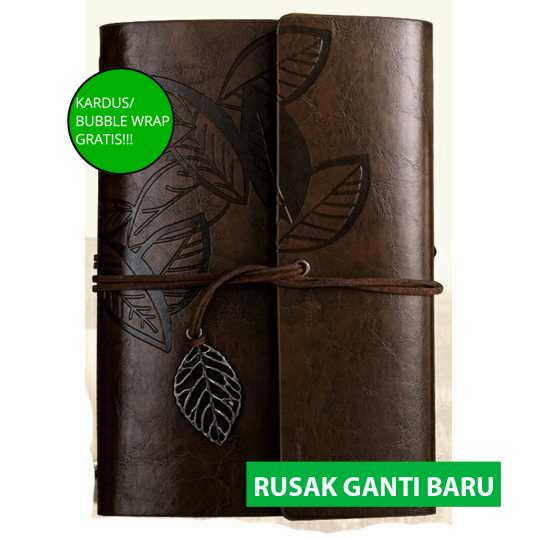 

(BISA COD!!!) BESTOYARD Buku Catatan Binder Kulit Retro Leaf - B-606