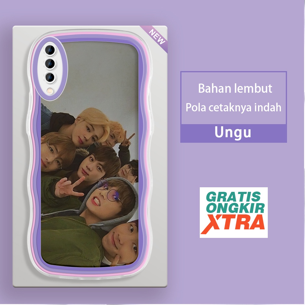 Mulia Samsung A33 A50 A51 A52 A50S A52S A53 A72 A73 5G Casing Ponsel  Pola BTS Korea  warna-warni ge