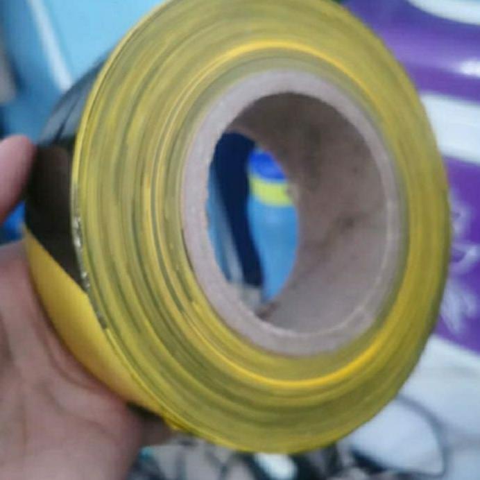 

Promo Police Line Roll 2 Inch X 300 Meter Kuning Hitam Pita Pembatas Plastik Safety Line