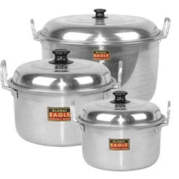 Promo Panci Besar Aluminium Eagle Dan Jawa 30 33 36 40 Cm / Panci Rebus Air / Panci Masak