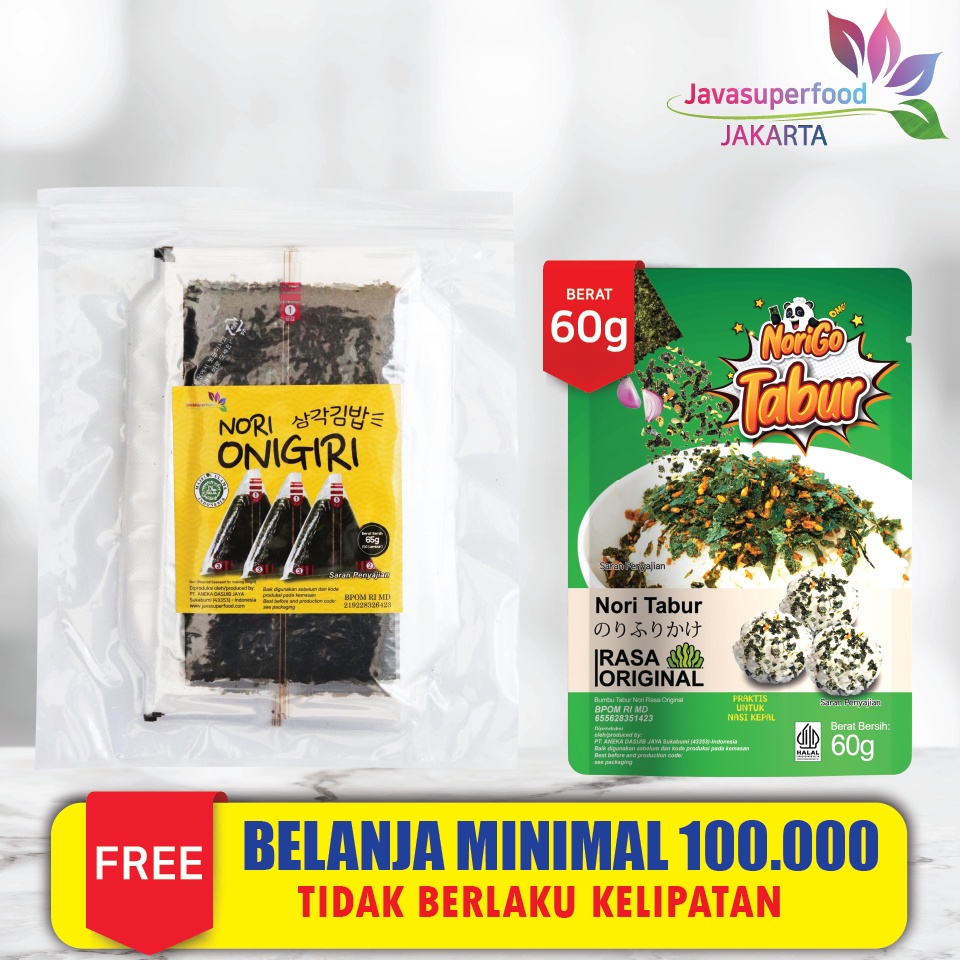 

Kualitas Premium.. NORI ONIGIRI | Nori Wrapper Khusus Bungkus Nori Triangle / Sushi Nori (ISI 10,20,50 Lembar) TNF