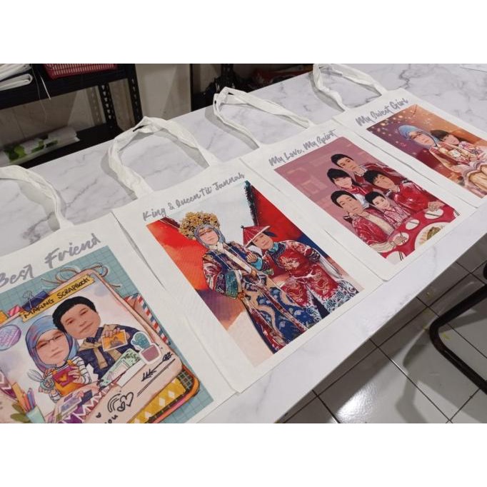 TOTEBAG CUSTOM SATUAN DESAIN PRINTING TAS KANVAS SURABAYA