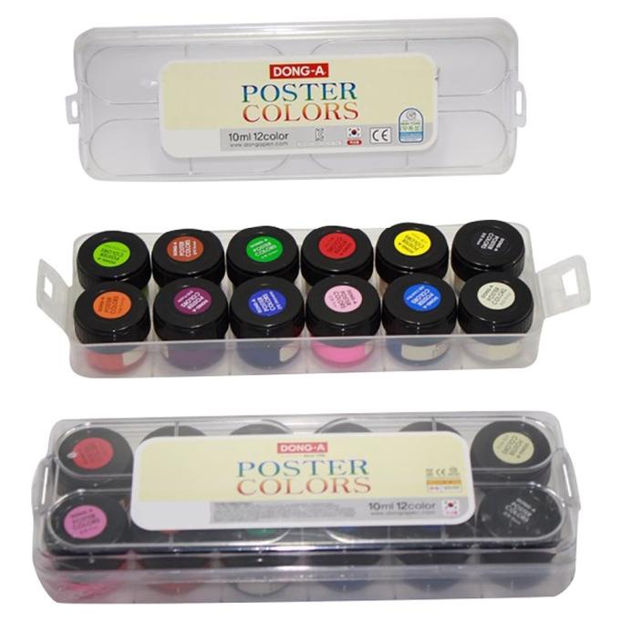 

Poster Color/ Cat Air Dong-A 12 warna/set 15 ml