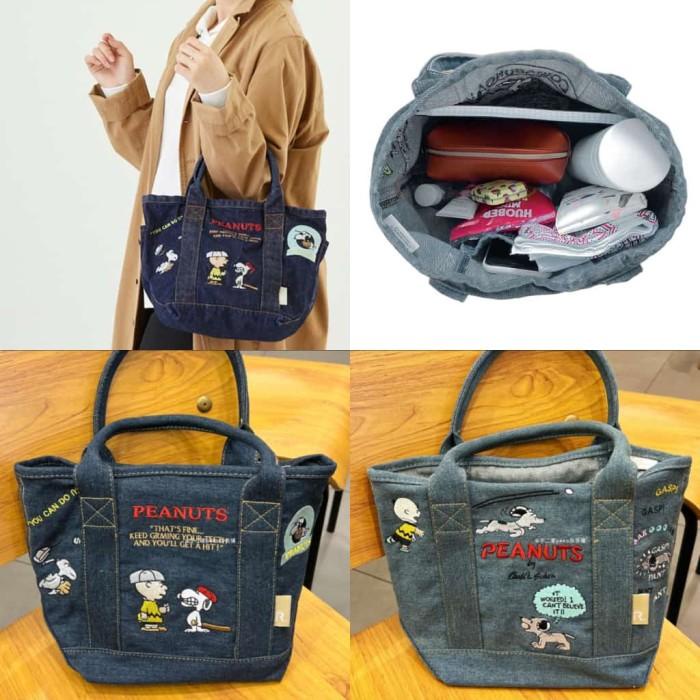 Tas Tenteng Snoopy Jeans Motif Baru