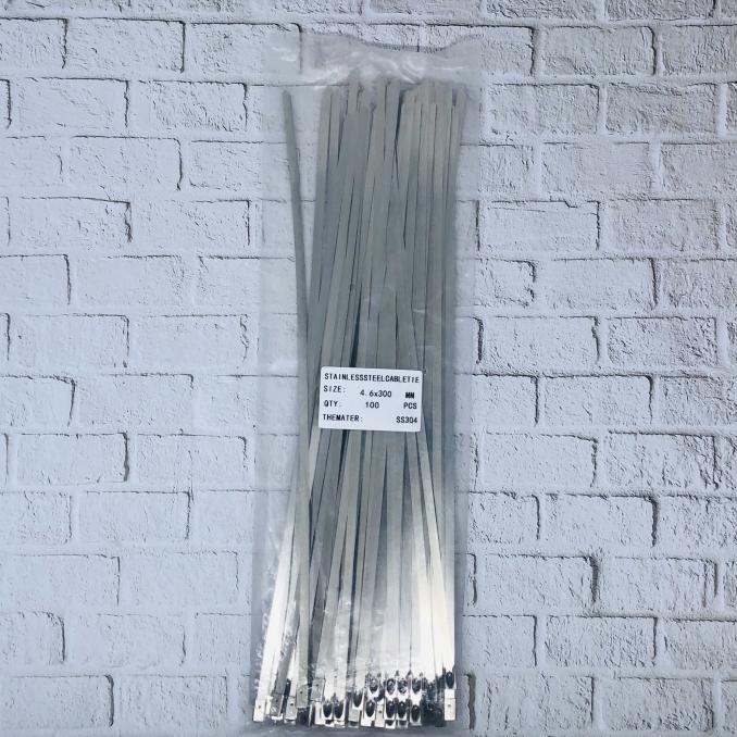 

Hz Stainless Steel Cable Ties 4,6 X 300 Mm Ss304