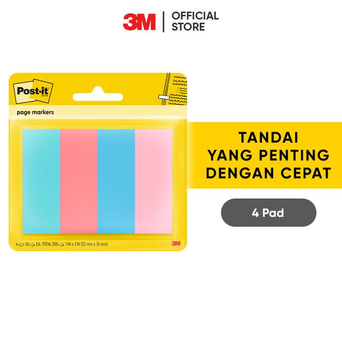

Post-It 3M Penanda Halaman 670-4Asst Floral FantasyPageMarker