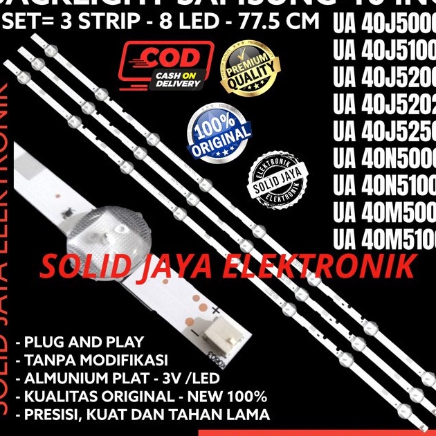 Model Baru BACKLIGHT TV SAMSUNG UA 40J5000 40M5000 AK DK BL TV LAMPU LED UA40J5000AK UA40M5000AK 8K 