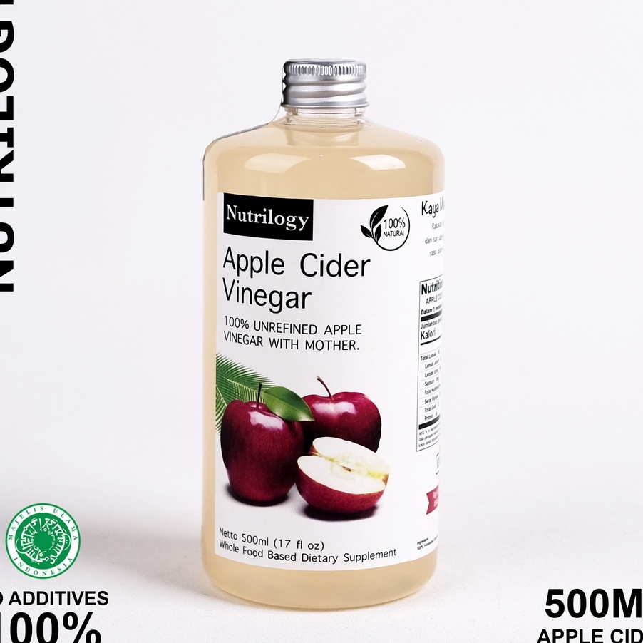 

⚡COD⚡ CUKA APEL ORIGINAL ORGANIK 500ML / APPLE CIDER VINEGAR BRAGG