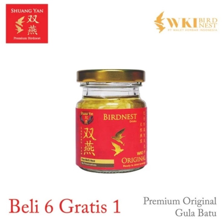 

Terbaru SHUANG YAN - Minuman Sarang Burung Walet (Rasa Original Pandan) 70 ml Promo Beli 6 Gratis 1