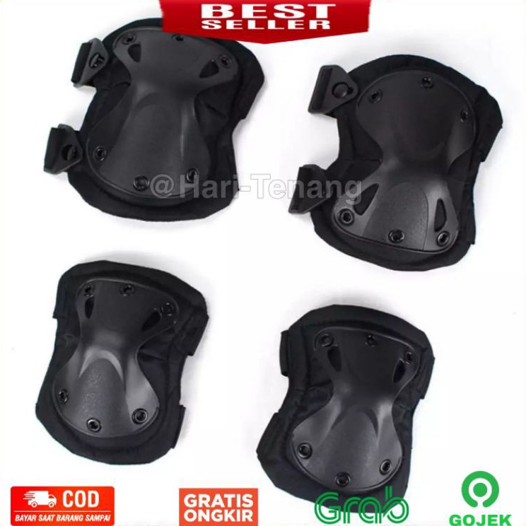 [KODE PRODUK KCEWZ4036] DEKER LUTUT DAN SIKU DEKER TACTICAL PERLINDUNGAN LUTUT