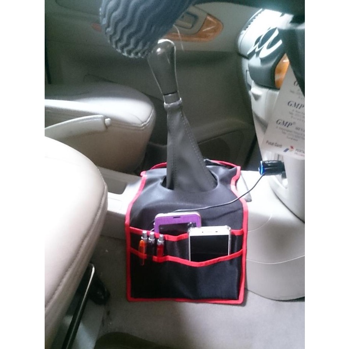 tas hp aksesoris mobil PocketCar Tas  mobil Kantong Tas Tuas Transmisi