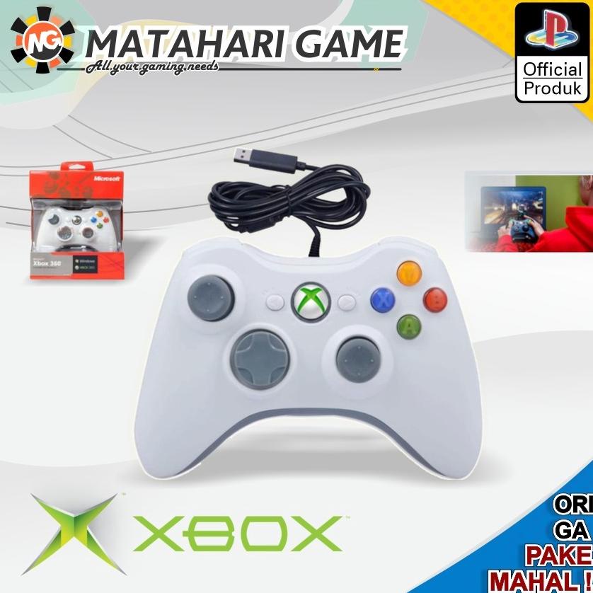 Terbaru Stick Stik Xbox 360 Wired Original Pabrik For / Pc / Xbox 360 / Laptop  - Putih 2023