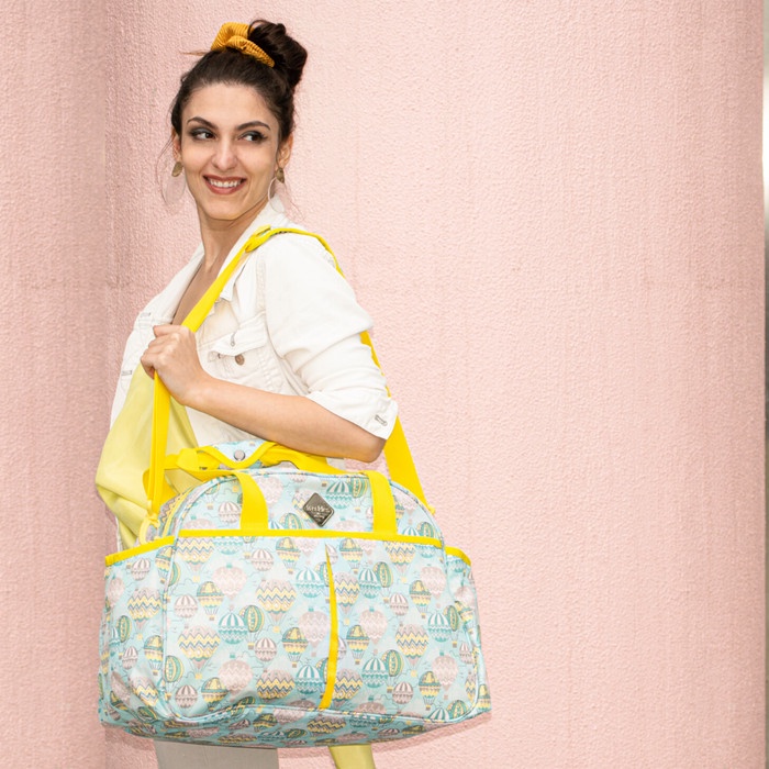 Terlaris Freckles Travel Bag Green Baloon