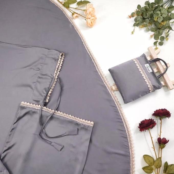 Mukena Traveling Armani Silk model 2in1