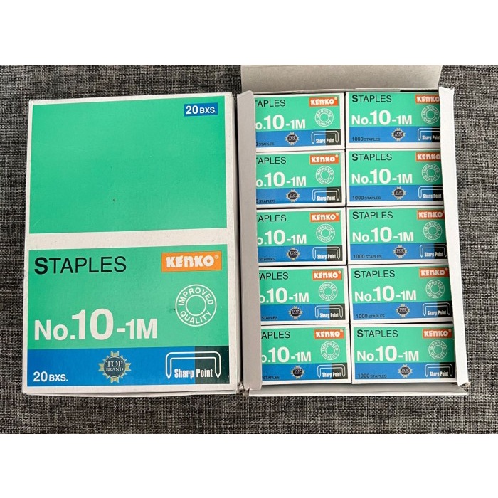 

Terlaris Isi Stapler ( Staples ) Kenko No.10-1M ( 1 Pak )