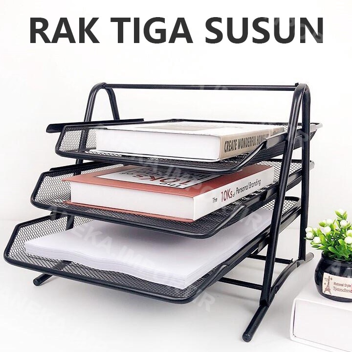 

Rak Kertas Dokumen Surat 3 Susun - Paper Document Letter Tray 3 Tier esh