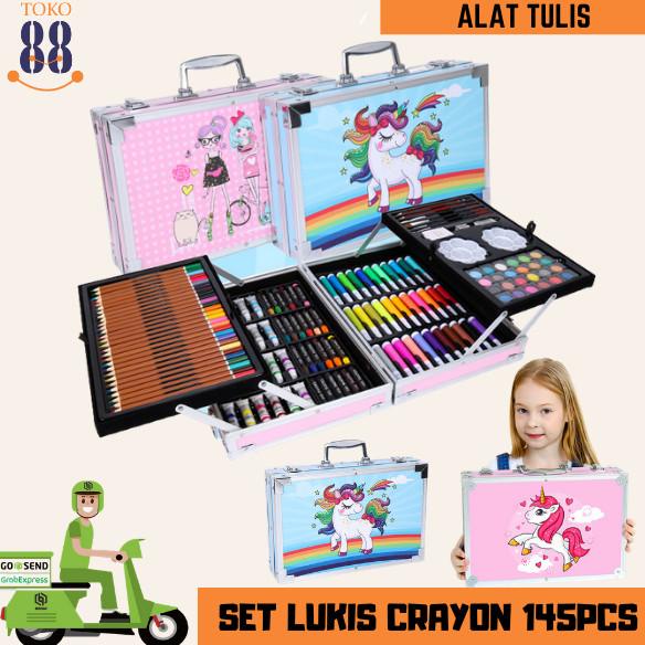 

TOKO 88 MIX-Set Alat Lukis 145pcs Model Koper Jinjing Import