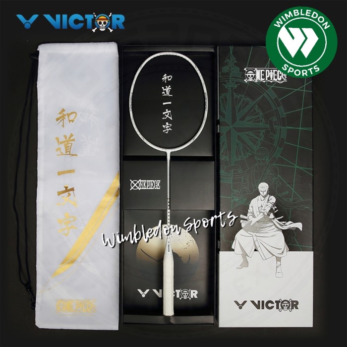 RAKET BADMINTON VICTOR ONE PIECE WADO / AURASPEED ONE PIECE WHITE