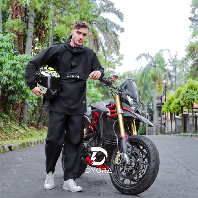Raincoat DYORA Aussie Series Black / Jas Hujan Pria Wanita DYORA
