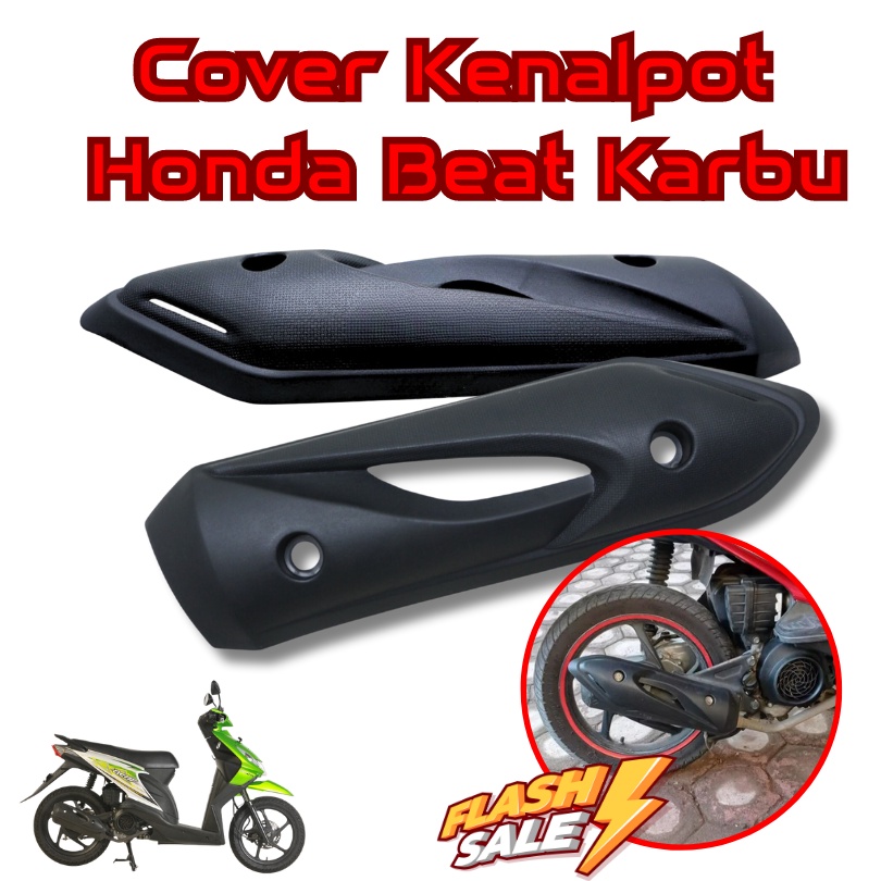 Cover Tutup Tameng Knalpot Beat PGM Fi 2013 - 2015 Beat Fi Beat Injeksi K25 Original Standar