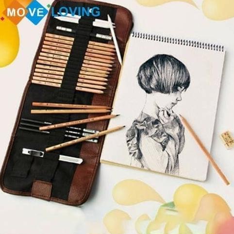 

Set Pensil Sketch Sketsa 29pcs Dengan Pouch