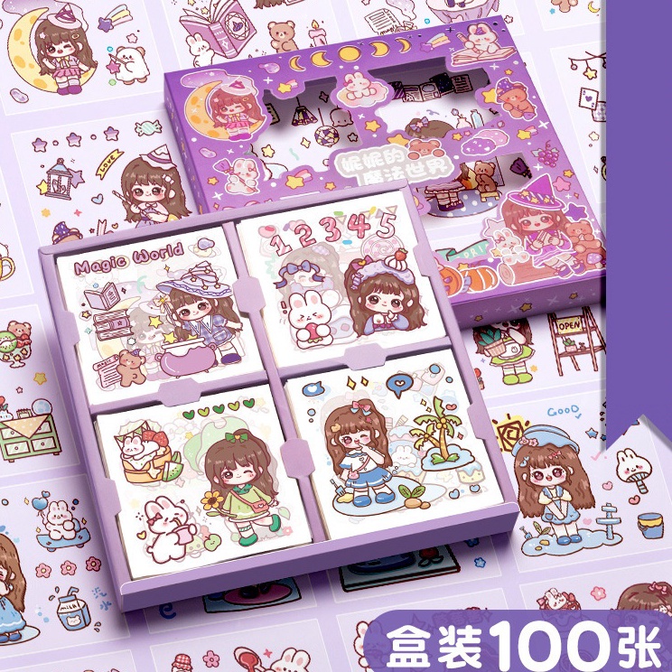 

[KODE PRODUK G8PBB3575] NINI STIKER KOREA ISI 100 PCS STICKER DECO AESTHETIC SCRAPBOOK DIARY JOURNAL DIY LOVERSTUFF