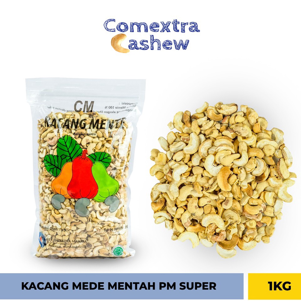 

[KODE PRODUK JNBPN3637] Kacang Mede Mentah Belah PM Super 1 Kg - Sulawesi Cashew Kacang Mente / Mete Comextra Majora