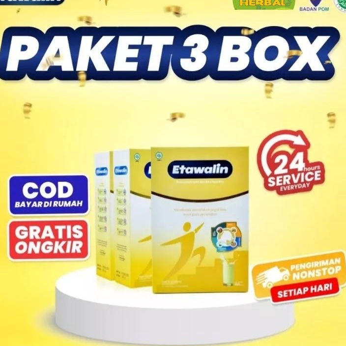 

❤[PROMO ⚡ALE!!!]❤ Etawalin Paket 3 Box - Susu Kambing Etawalin Asli Original Atasi Nyeri Sendi Sakit Lutut Rematik Dan Asam Urat