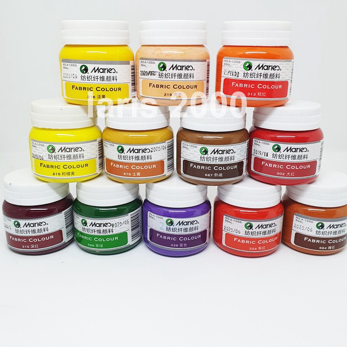 

[KODE PRODUK ZYPDR7865] Cat Kain / Textile / Fabric Color Maries 50ml