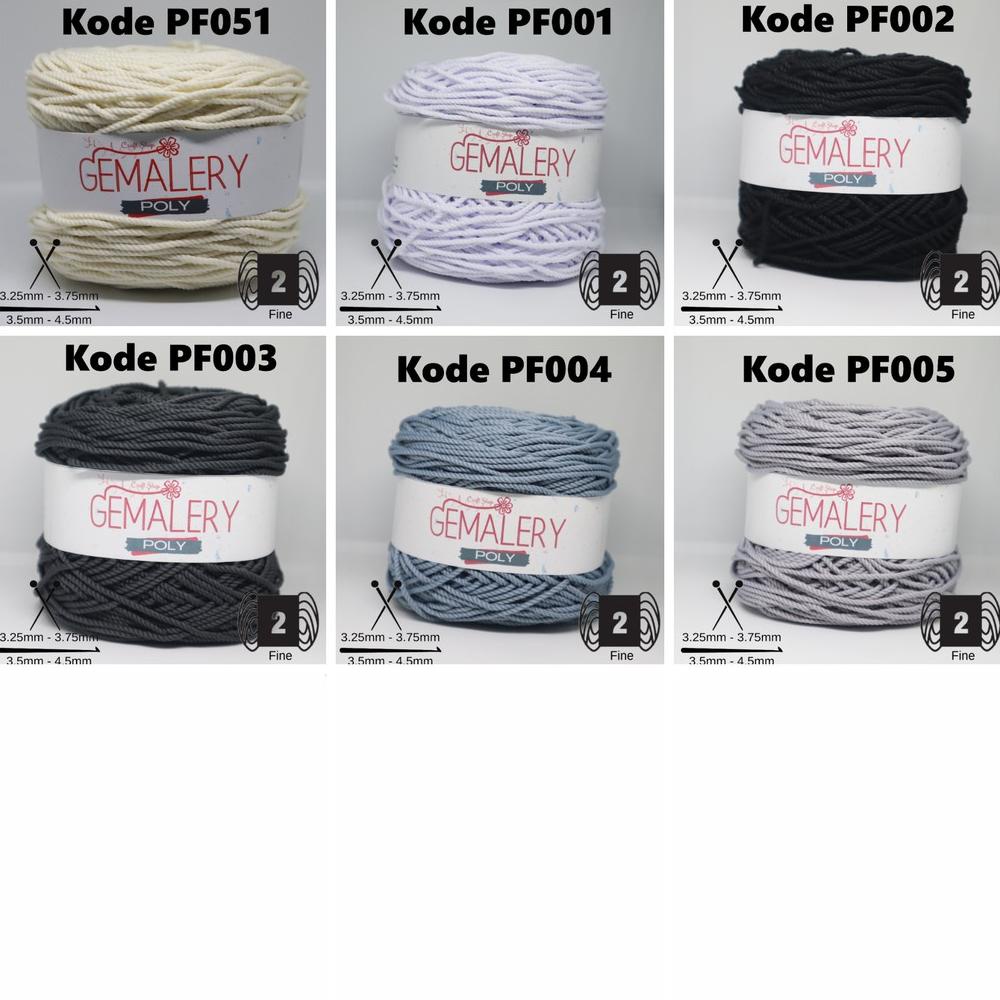 7.7 Sale Benang Rajut Polyester Big Ply / Poly Besar / D30 - Part 1