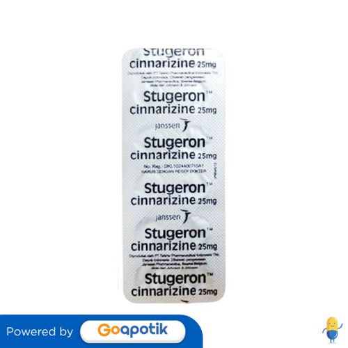 STUGERON 25 MG STRIP 10 TABLET