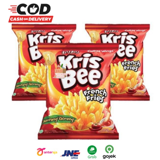 

Kris Bee French Fries Kentang Goreng 9gr Eceran Snack Cemilan Anak Terbatas