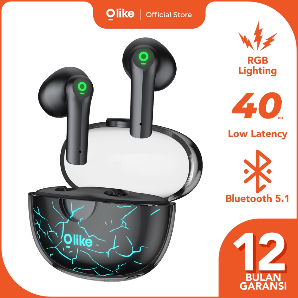 CHEKOUT|| OLIKE TRUE WIRELESS BLUETOOTH EARPHONE GAMING EARBUDS TWS HEADSET T1H